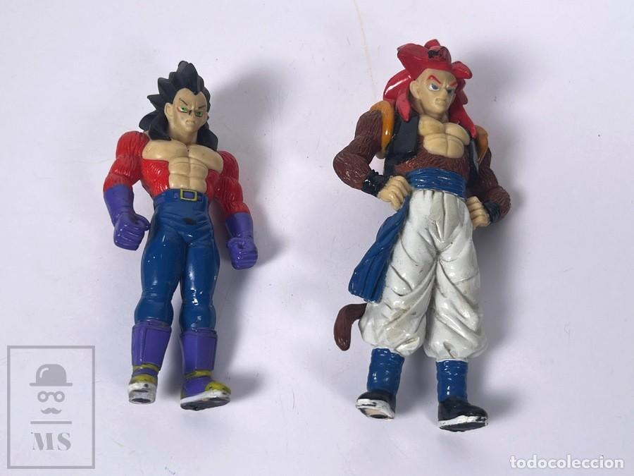 Figuras y Mu&ntilde;ecos Manga: 2 Figuras - Dragon Ball / Son goku y Vegeta Super Saiyan - Dragon Ball Z - A&ntilde;o 1996 - Altura 15 cm