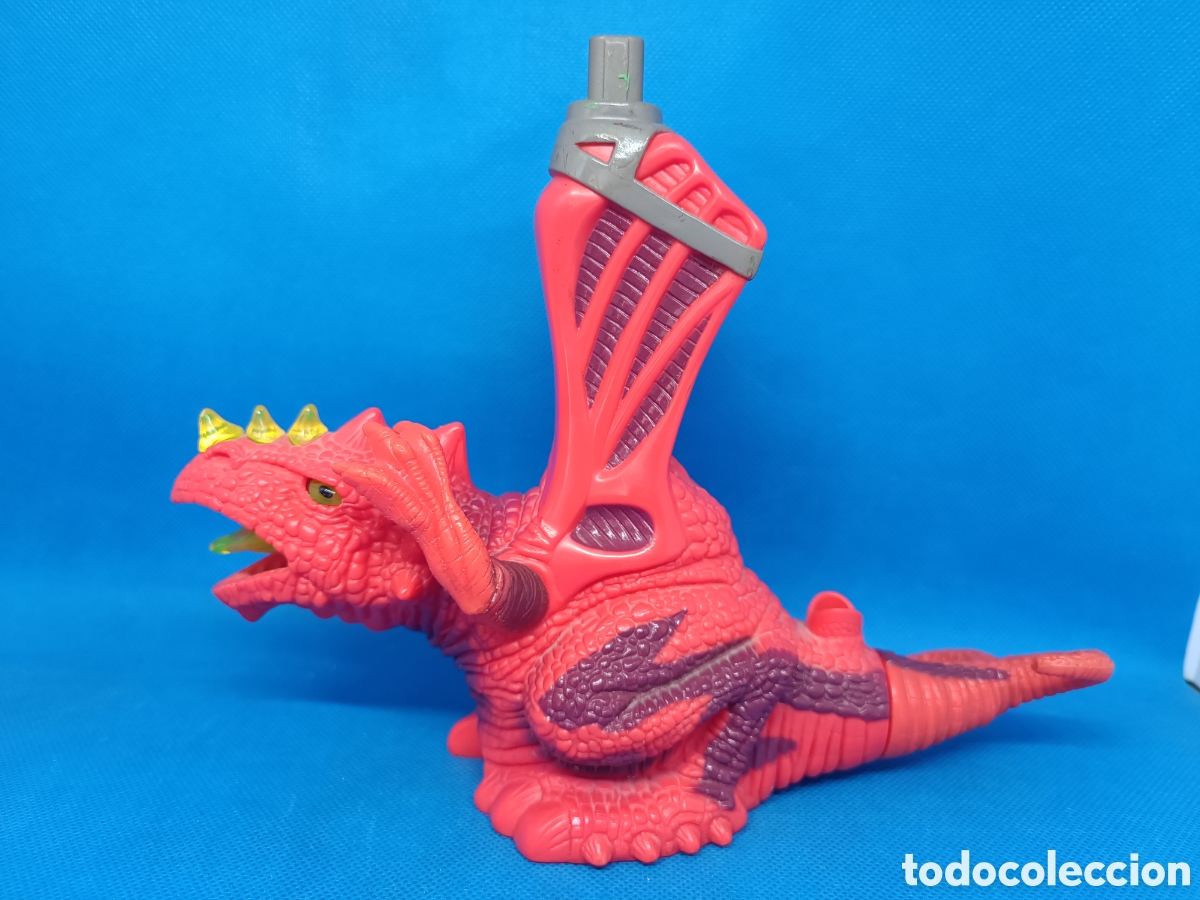 Figuras y Mu&ntilde;ecos Manga: Base de lanzamiento Drag&oacute;n Flyz naranja Galoob 1996