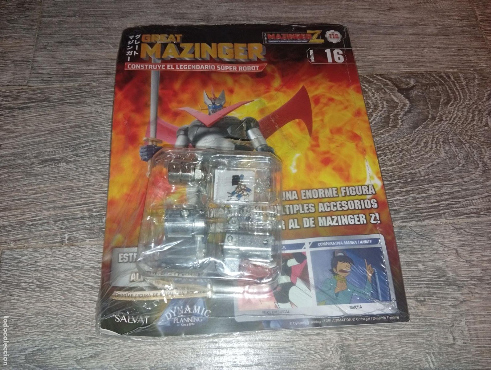 Figuras y Mu&ntilde;ecos Manga: Revista Fasc&iacute;culo 116 Mazinger Z + Piezas n 16 Salvat