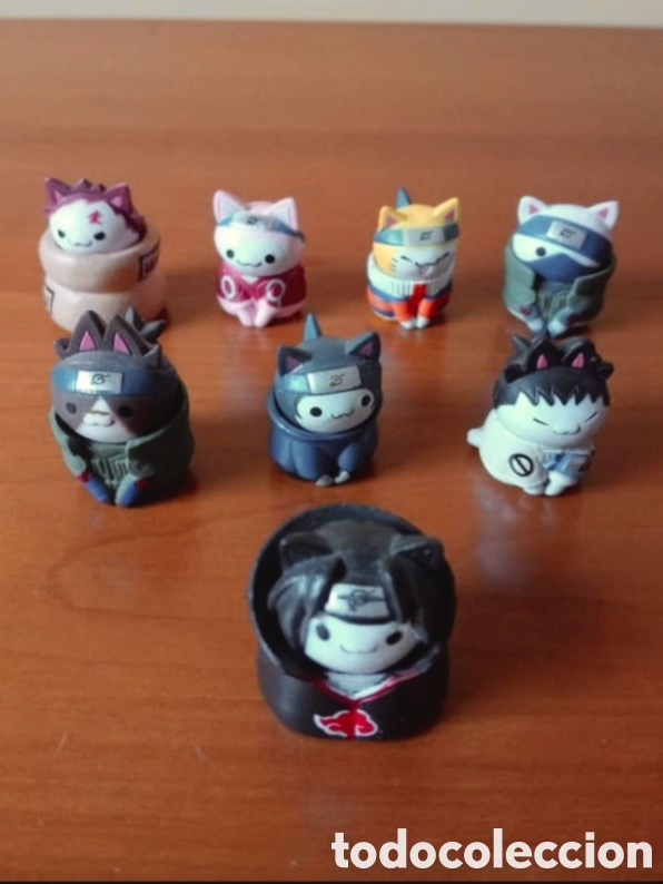 Figuras y mu&ntilde;ecos Manga: Pack de 8 gatos Naruto - Foto 1