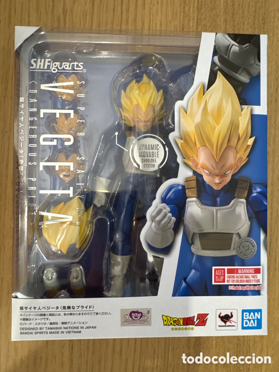 Figuras y Mu&ntilde;ecos Manga: Figura Vegeta Super Saiyan Dangerous Pride Dragon Ball Z SH Figuarts