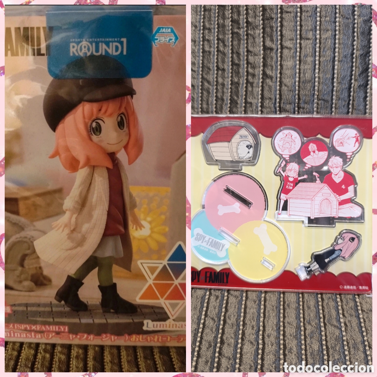 Figure and Dolls Manga: Figura Anya Forger + Soporte acr&iacute;lico - Spy Family Sega