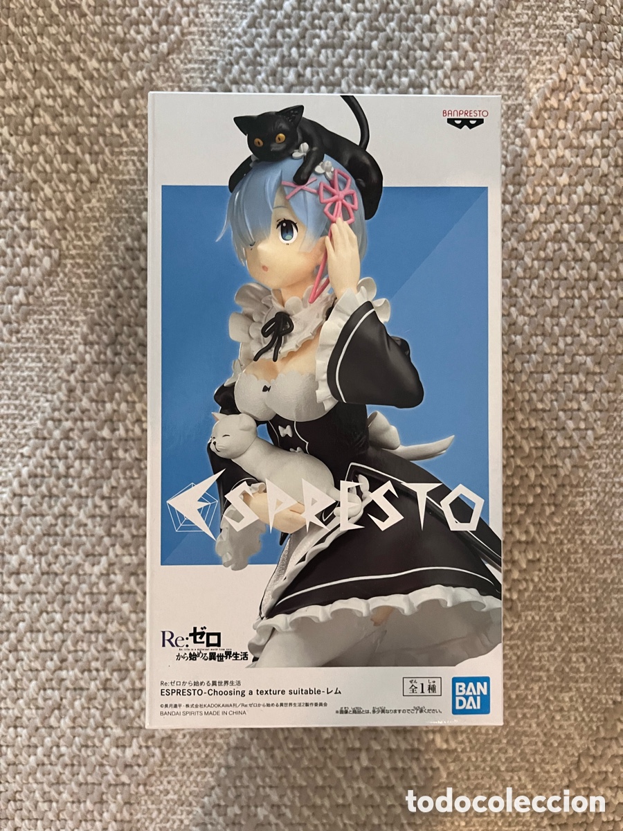 Figuras y mu&ntilde;ecos Manga: Re:Zero Rem Espresto Choosing a Texture Banpresto Bandai Figura Original Nueva