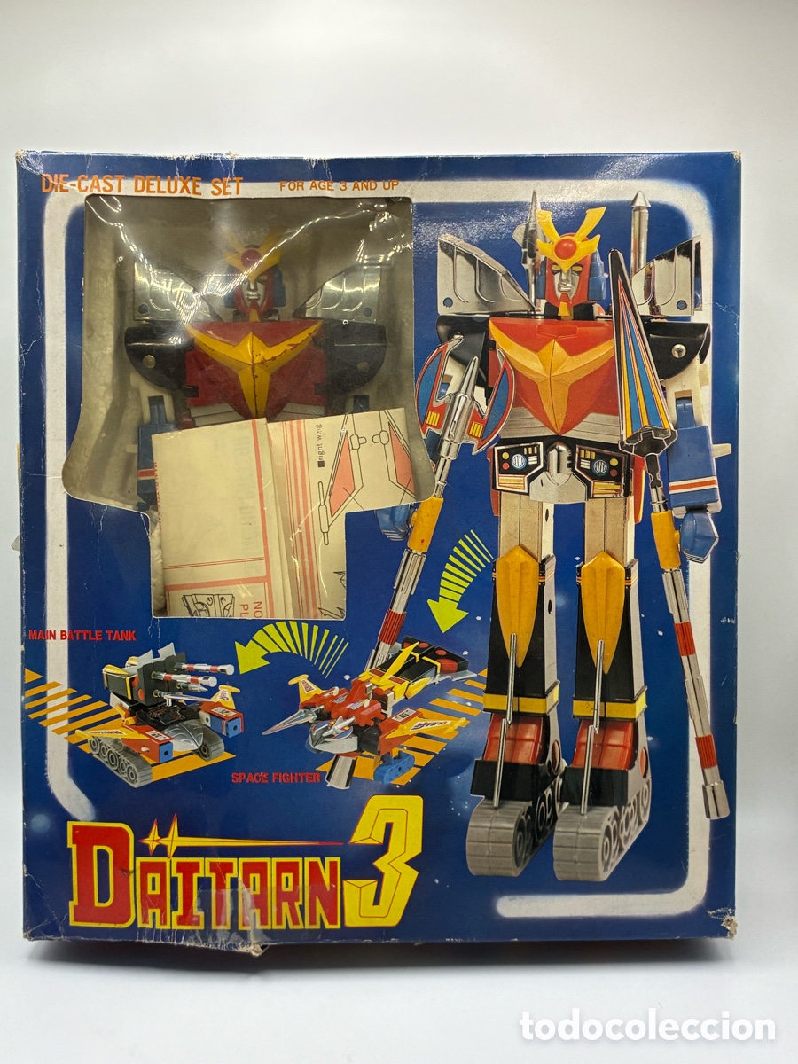 Figuras y mu&ntilde;ecos Manga: DAITARN 3 FIGURA SUPER ROBOT METALICA EN SU CAJA ORIGINAL A&Ntilde;OS 80 MANGA