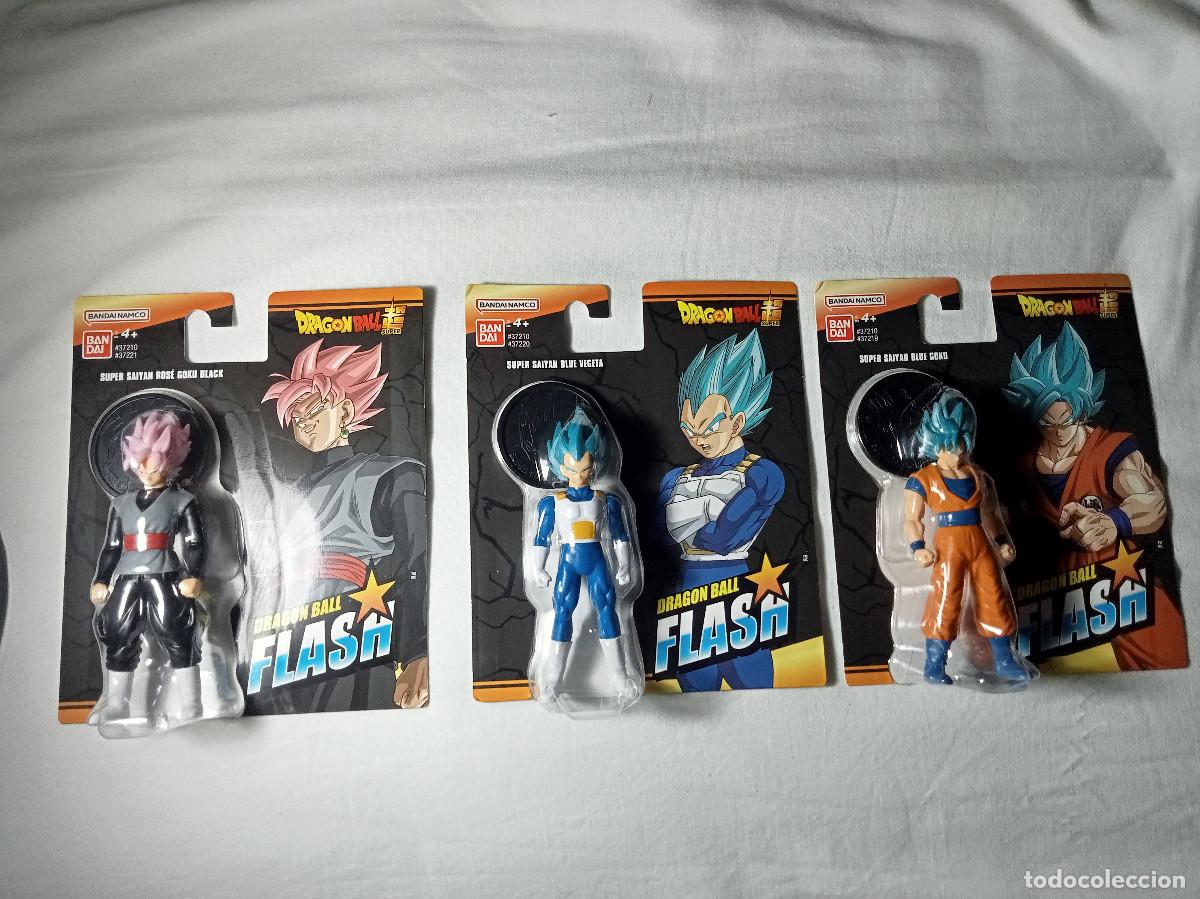 Figuras y mu&ntilde;ecos Manga: Figuras Dragon Ball Super Flash Blue Goku Ros&eacute; Goku Black y Blue Vegeta Bandai Namco