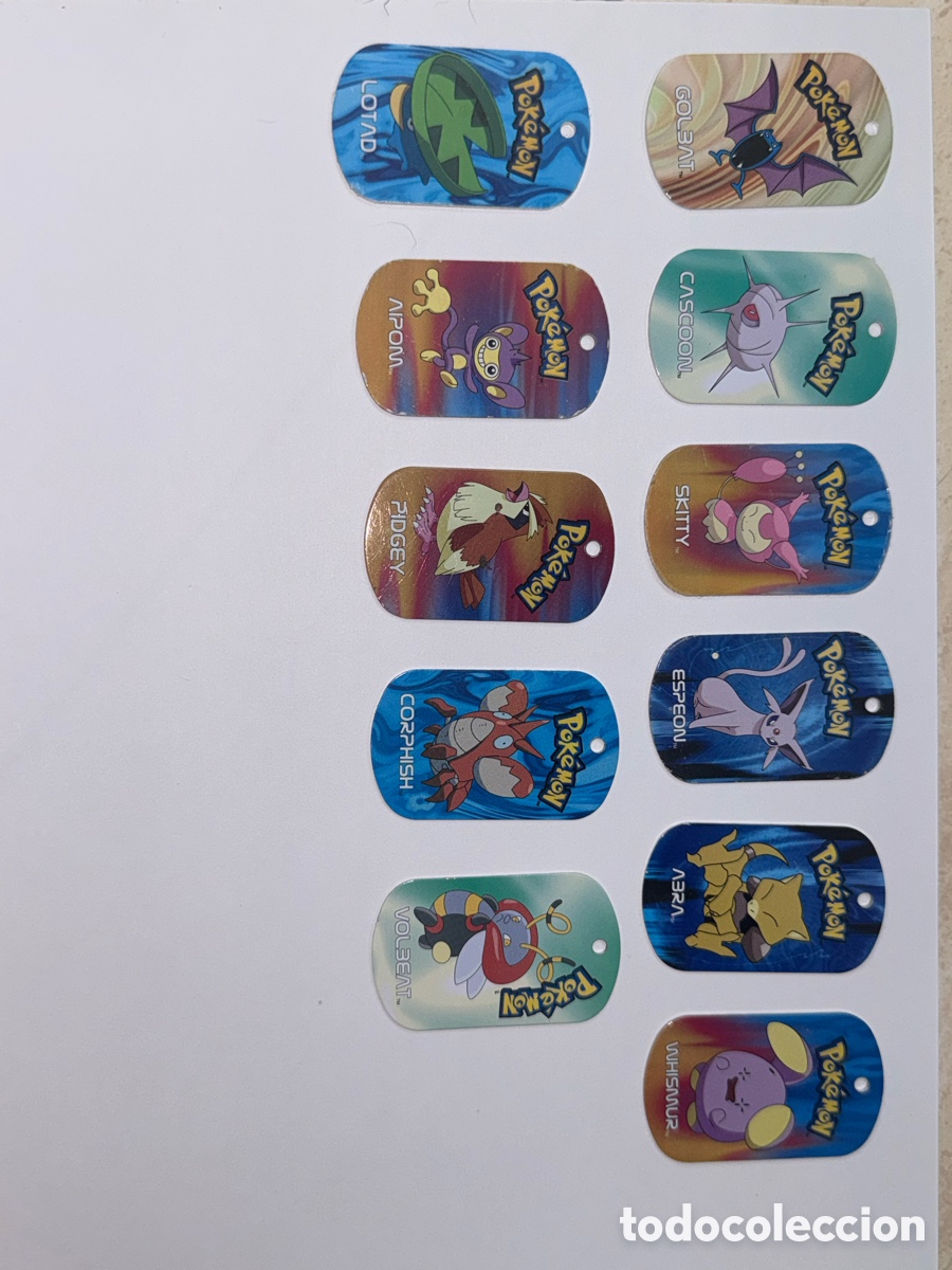 Figuras y mu&ntilde;ecos Manga: Colecci&oacute;n Pok&eacute;mon Metal Tags (2004) &ndash; Nintendo / Game Freak