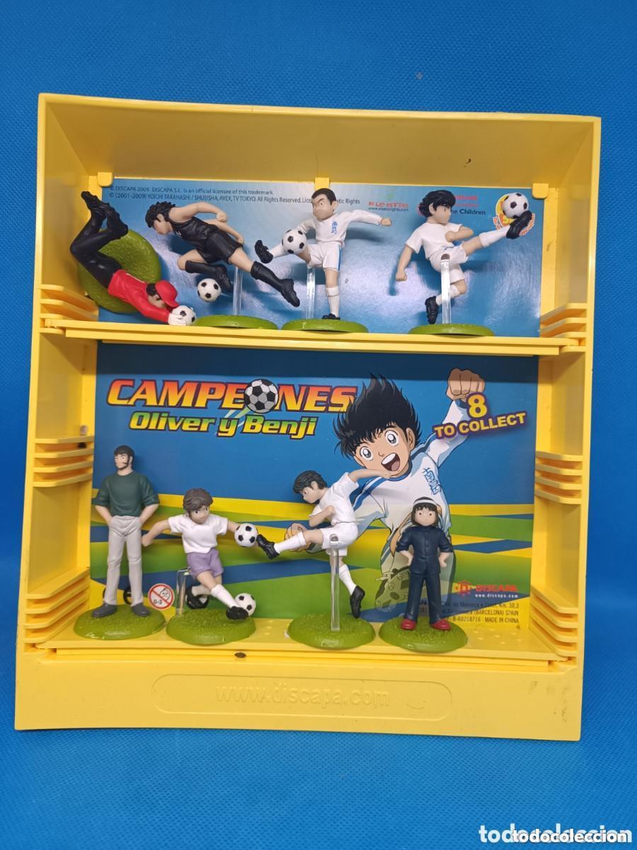 Figuras y mu&ntilde;ecos Manga: Colecci&oacute;n completa con set de figuras Campeones Oliver y Benji Discapa 2009 Gachapones