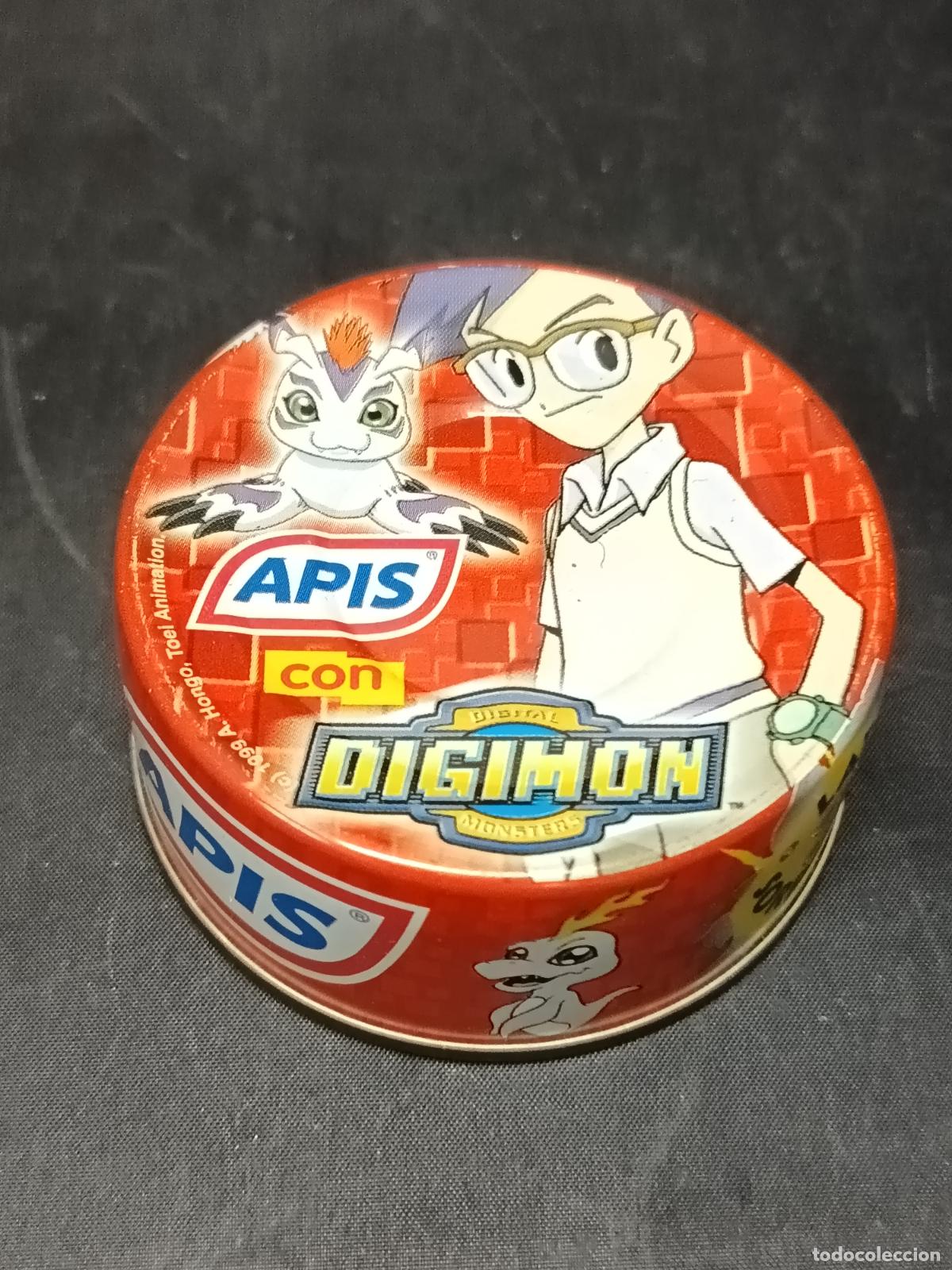 Figuras y mu&ntilde;ecos Manga: RAREZA Lata DIGIMON de Pate Apis 1999 Promocional del Anime. Gomamon.