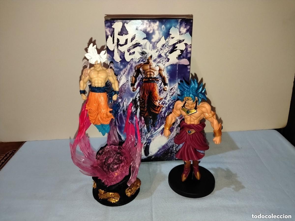 Figuras y mu&ntilde;ecos Manga: Figura de Dragon Ball Son Goku de 25cm CON LUZ + Super Broli Figma, DBZ, 20cm