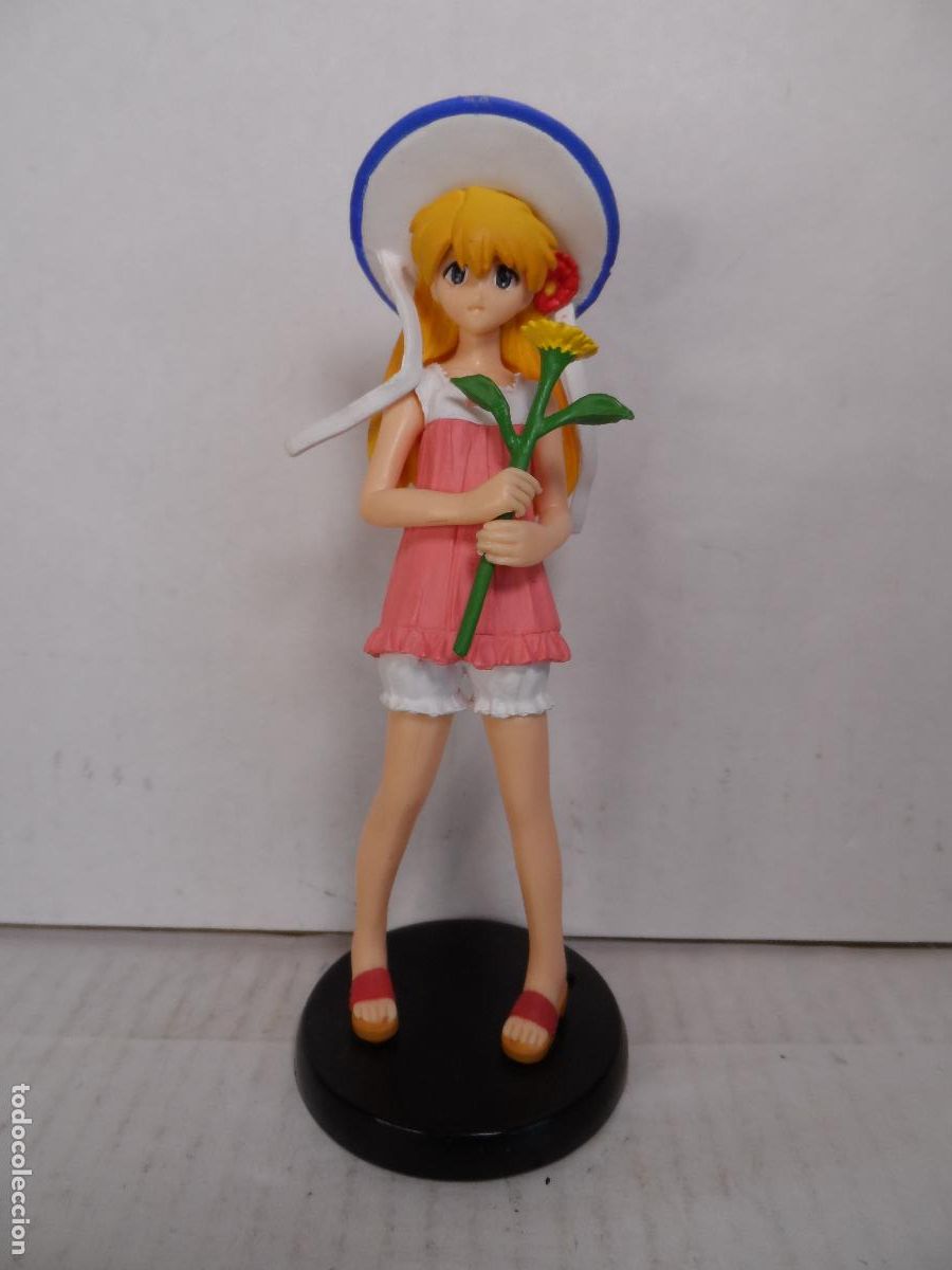 Figuras y mu&ntilde;ecos Manga: FIGURA NEON GENESIS EVANGELION GASHAPON ASUKA LANGLEY SUNFLOWER HGIF BANDAI