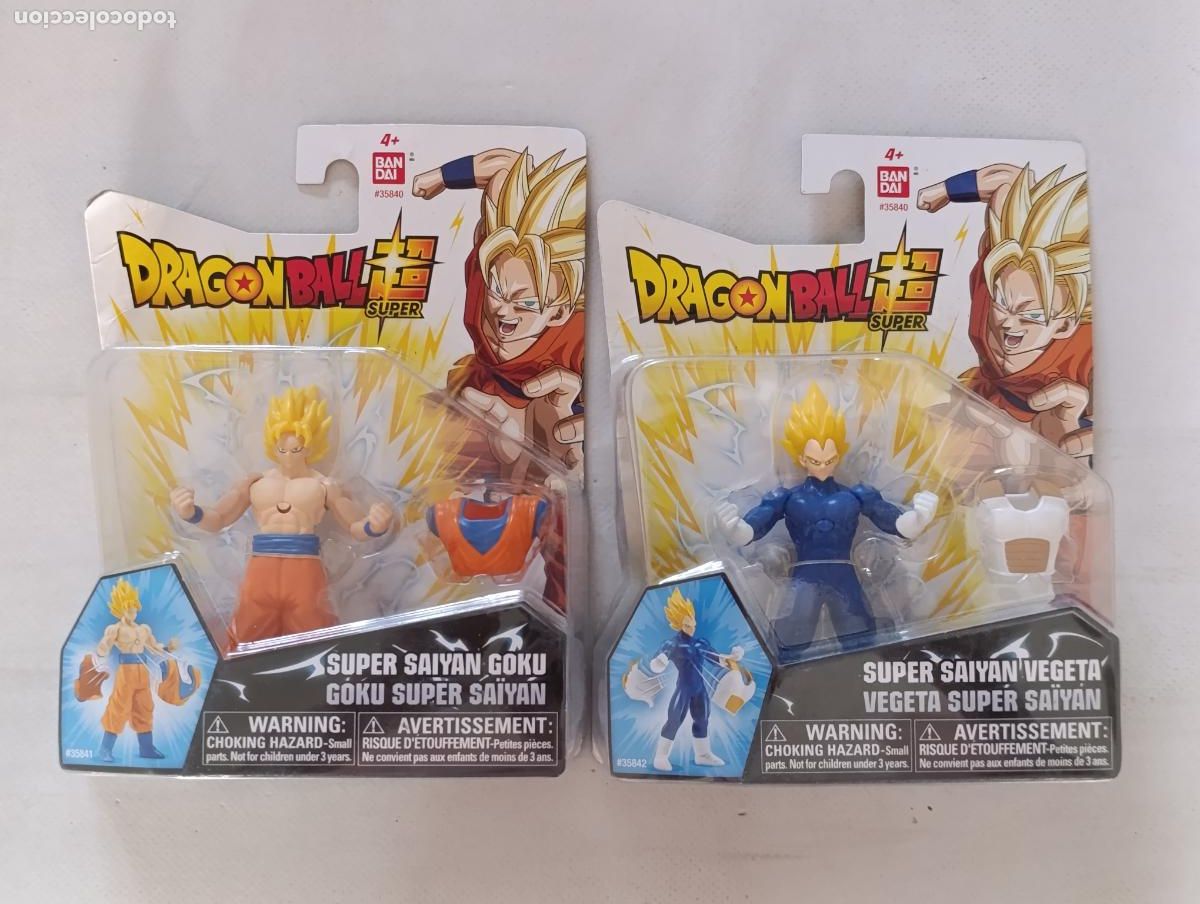 Figuras y mu&ntilde;ecos Manga: PACK 2 FIGURAS DRAGON BALL SUPER - GOKU Y VEGETA SUPER SAIYAN - SERIE POWER UP BANDAI 2017 (105w)