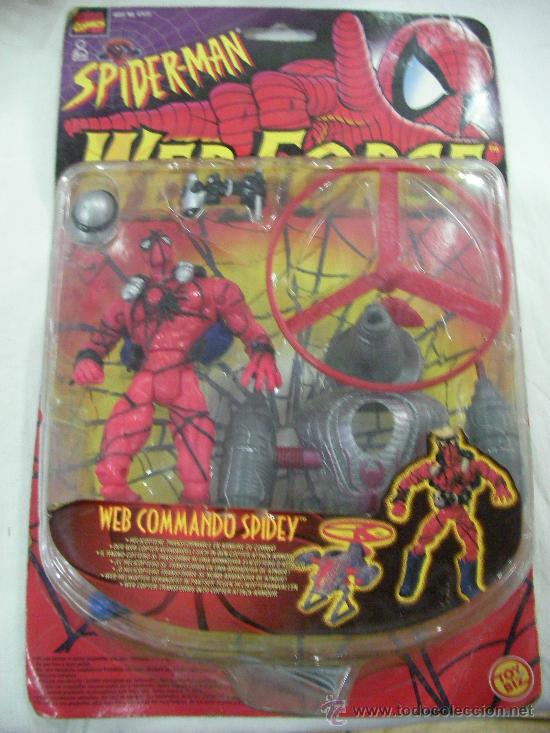Figuras y mu&ntilde;ecos Marvel: ANTIGUO BLISTER DE SPIDER MAN WEB COMMANDO SPIDEY NUEVO - Foto 1