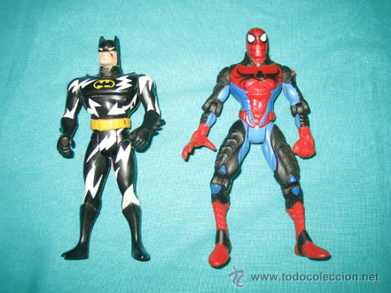 Figuras y mu&ntilde;ecos Marvel: Spiderman Marvel 1996 y Batman Comics 1998 - Foto 1