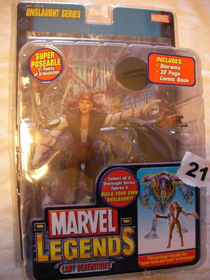 Figuras y mu&ntilde;ecos Marvel: BLISTER DE LADY DEATHSTRIKE MARVEL LEGENDS CON COMIC DESCATALOGADO - Foto 1
