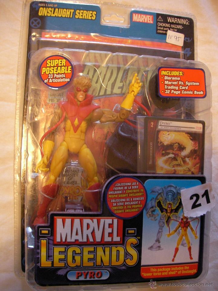 Figuras y mu&ntilde;ecos Marvel: BLISTER DE PYRO MARVEL LEGENDS CON COMIC DESCATALOGADO - Foto 1