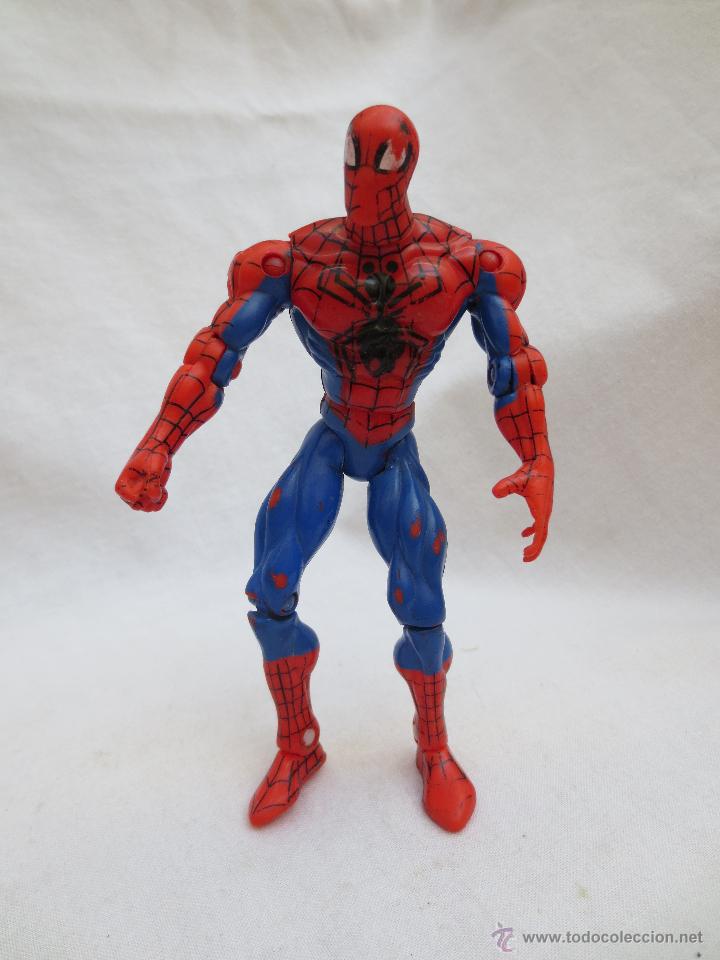 Figuras y mu&ntilde;ecos Marvel: FIGURA DE SPIDERMAN ARTICULADA- 1999 MARVEL- - Foto 1