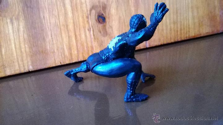 Figuras y mu&ntilde;ecos Marvel: figura de goma spiderman negro marvel yolanda 1996 - Foto 3