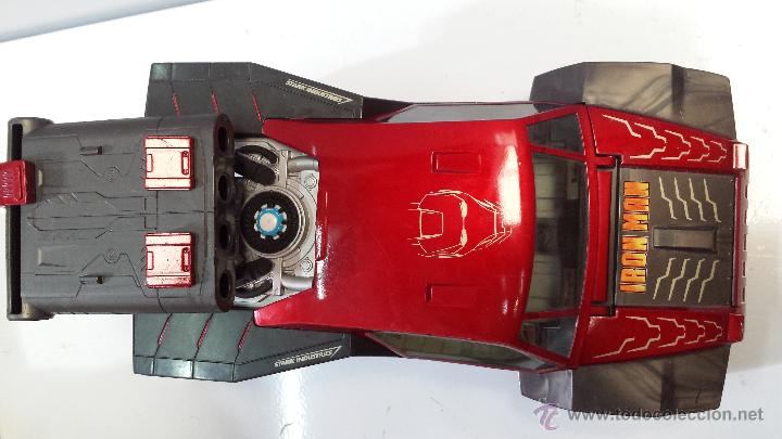 Figuras y mu&ntilde;ecos Marvel: COCHE IRON MAN 2 DE MARVEL CON LANZAMISILES - HASBRO 2009 - Foto 2