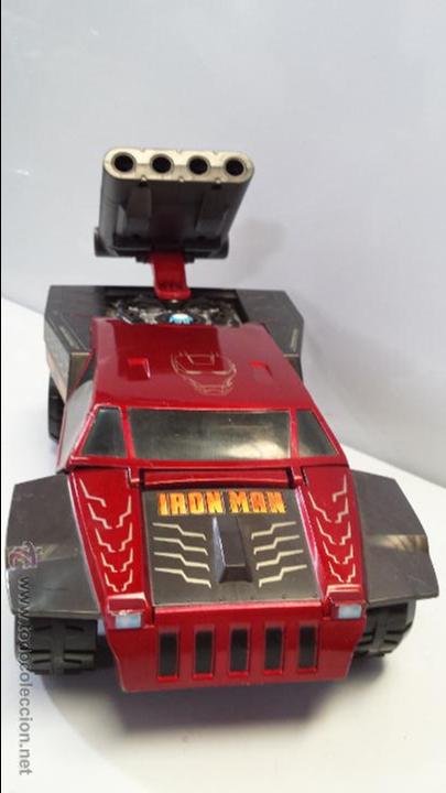 Figuras y mu&ntilde;ecos Marvel: COCHE IRON MAN 2 DE MARVEL CON LANZAMISILES - HASBRO 2009 - Foto 11
