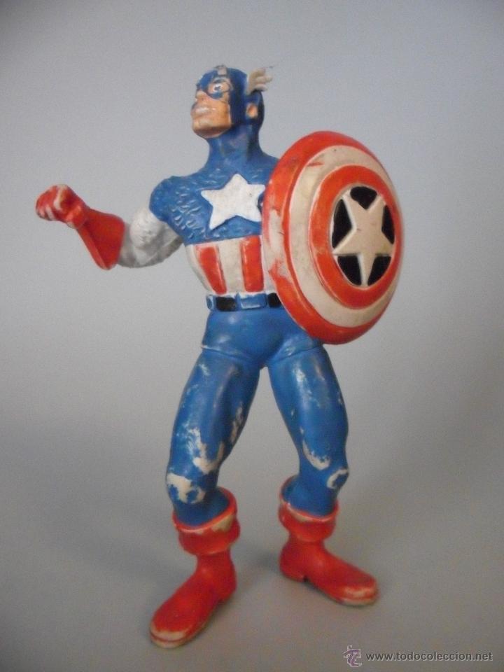 Figuras y mu&ntilde;ecos Marvel: CAPITAN AMERICA FIGURA DE PVC COMICS SPAIN 1987 - Foto 1