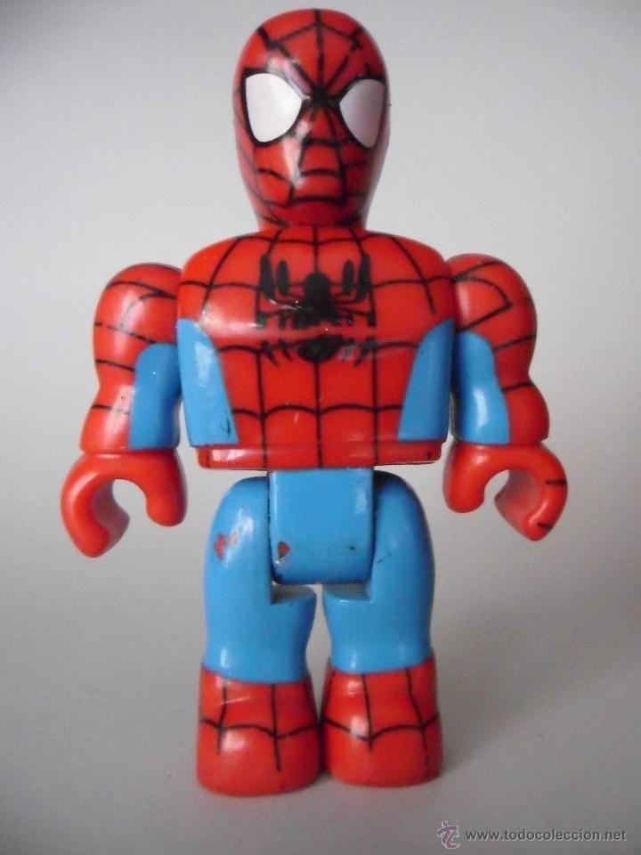 Figuras y mu&ntilde;ecos Marvel: SPIDERMAN MEGA BLOCKS FIGURA ARTICULADA DE 9 CMS - Foto 1