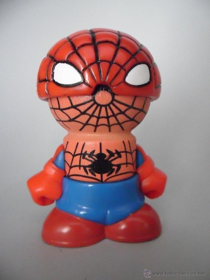Figuras y mu&ntilde;ecos Marvel: SPIDERMAN FIGURA DE MADERA Y PLASTICO PLAY TOWN MARVEL 2007 - Foto 1