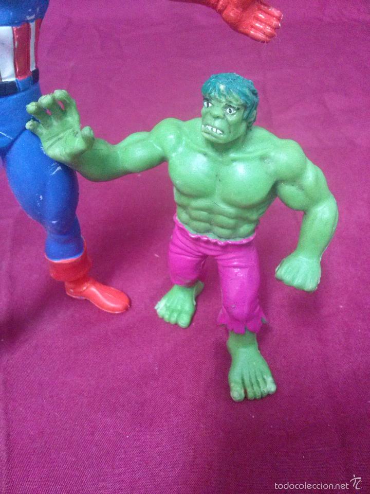 Figuras y mu&ntilde;ecos Marvel: MU&Ntilde;ECO CAPIT&Aacute;N AM&Eacute;RICA Y HULK A&Ntilde;OS 80 Y 90 - Foto 4