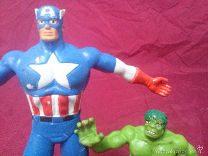 Figuras y mu&ntilde;ecos Marvel: MU&Ntilde;ECO CAPIT&Aacute;N AM&Eacute;RICA Y HULK A&Ntilde;OS 80 Y 90 - Foto 5