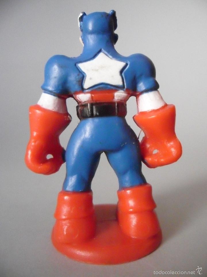 Figuras y mu&ntilde;ecos Marvel: MARVEL HEROES CAPITAN AMERICA FIGURA TIPO KINDER 2008 - Foto 4