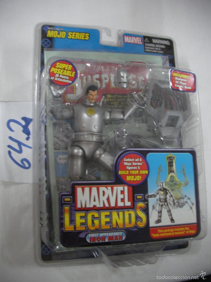 Figuras y mu&ntilde;ecos Marvel: ANTIGUO BLISTER MARVEL NUEVO SIN ABRIR CON COMIC - IRON MAN - Foto 1
