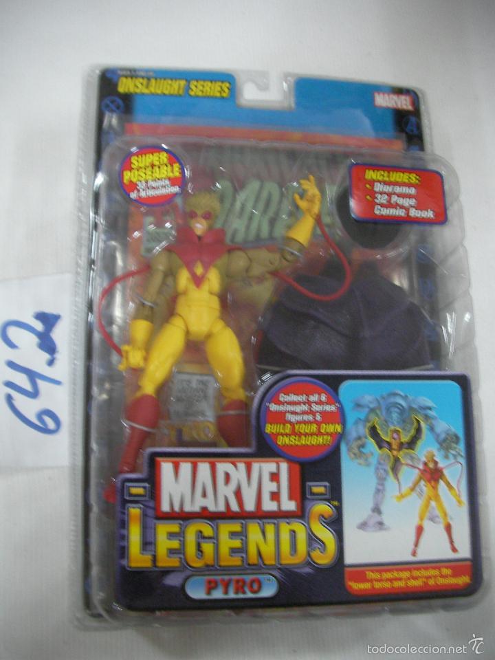 Figuras y mu&ntilde;ecos Marvel: ANTIGUO BLISTER MARVEL NUEVO SIN ABRIR CON COMIC - PYRO - Foto 1