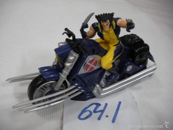 Figuras y mu&ntilde;ecos Marvel: ANTIGUA FIGURA MARVEL FIGURA XMAN DE COMIC CON VEHICULO - Foto 1
