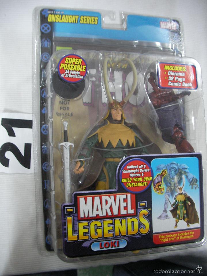 Figuras y mu&ntilde;ecos Marvel: ANTIGUO BLISTER MARVEL NUEVO SIN ABRIR CON COMIC - LOKI - Foto 1