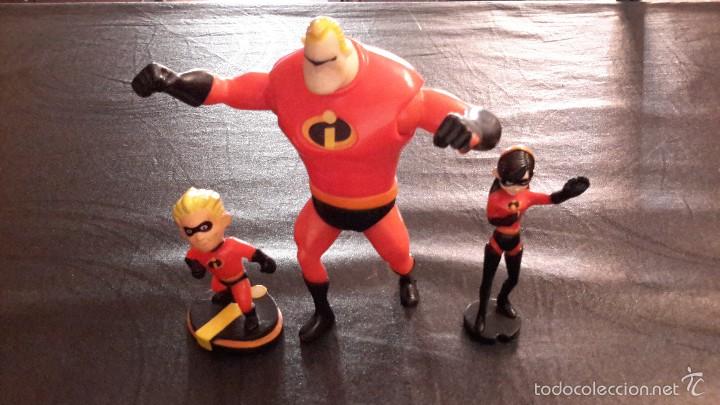 Figuras y mu&ntilde;ecos Marvel: LOS INCRE&Iacute;BLES. TRES FIGURAS PLASTICO. - Foto 1