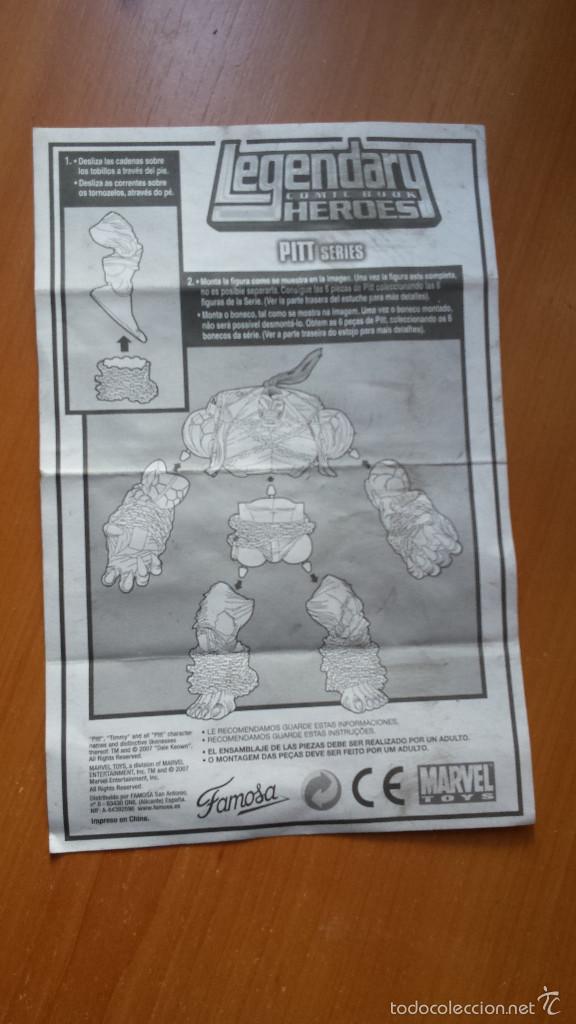 Figuras y mu&ntilde;ecos Marvel: LEGENDARY HEROES INSTRUCCIONES DE PITT MARVEL LEGENDS - Foto 1