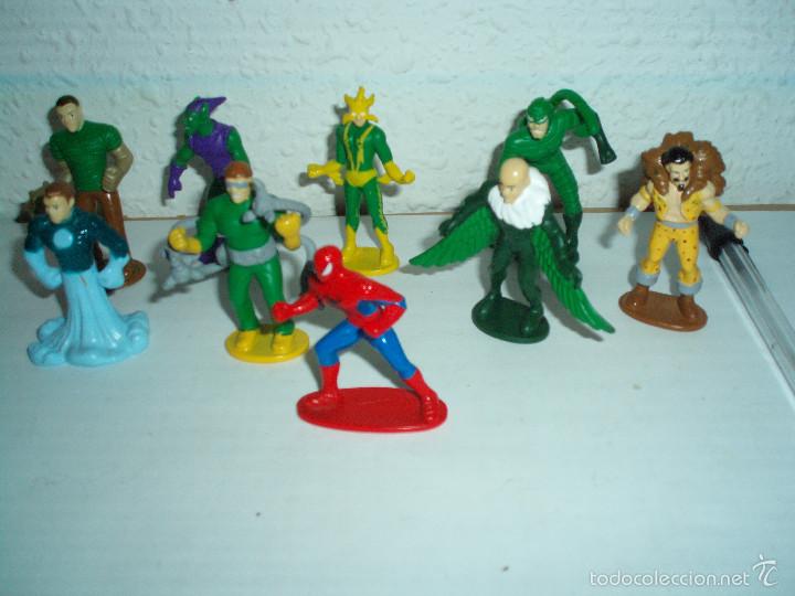 Figuras y mu&ntilde;ecos Marvel: lote 9 figuras marvel 2013 tm subs los enemigos de spiderman - Foto 1