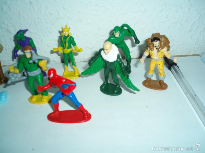 Figuras y mu&ntilde;ecos Marvel: lote 9 figuras marvel 2013 tm subs los enemigos de spiderman - Foto 2