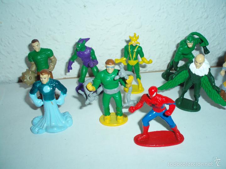 Figuras y mu&ntilde;ecos Marvel: lote 9 figuras marvel 2013 tm subs los enemigos de spiderman - Foto 3