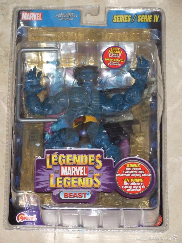Figuras y mu&ntilde;ecos Marvel: MARVEL LEGENDS Serie 4 -- BEAST variante FOIL POSTER ORO - Foto 1