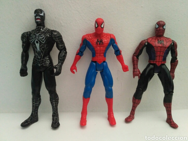 Lote De Tres Figuras De Accion Dos Spiderman Y Sold Through Direct Sale