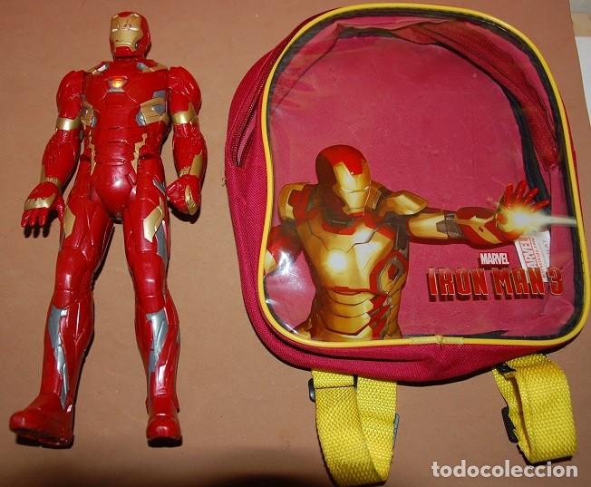 Figuras y mu&ntilde;ecos Marvel: FIGURA IRON MAN DE MARVEL 2015+MOCHILA IRON MAN - Foto 1