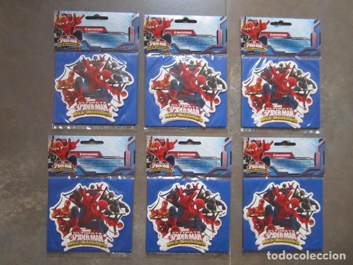 Figuras y mu&ntilde;ecos Marvel: LOTE 6 BOLSAS INVITACIONES SPIDER MAN . MARVEL NUEVAS - Foto 1