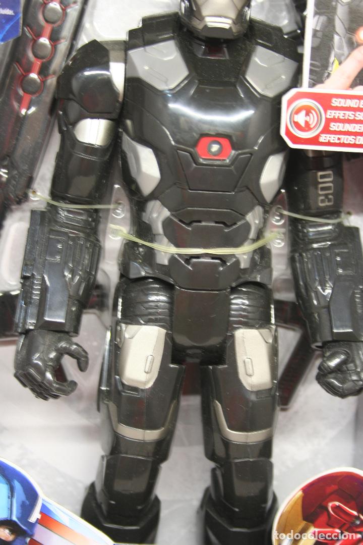 Figuras y mu&ntilde;ecos Marvel: FIGURA CAPTAIN AMERICA, MARVELS WAR MACHINE ELECTRONICA DE HASBRO - Foto 4