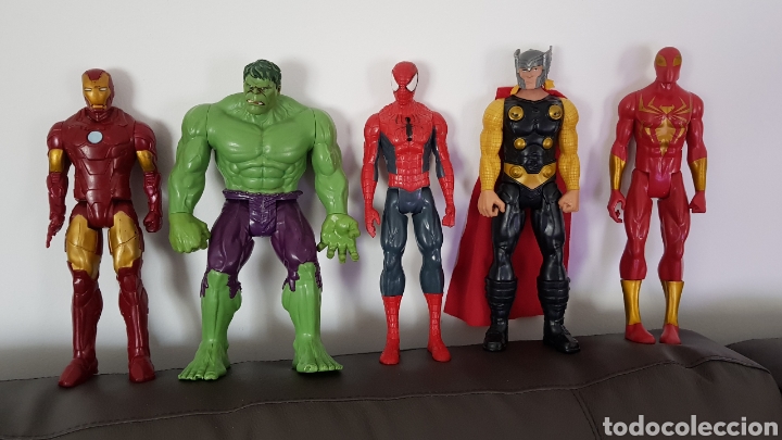 lote de figuras superhéroes marvel hulk iron ma - Compra venta en  todocoleccion