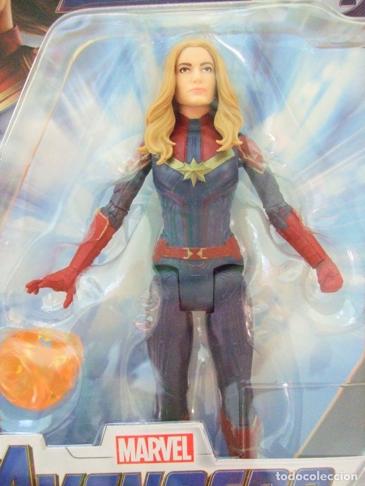 Marvel Avengers: Endgame - Action Figure Captain Marvel, 15 Cm, Con Accessorio, Dettagli E Articolazioni