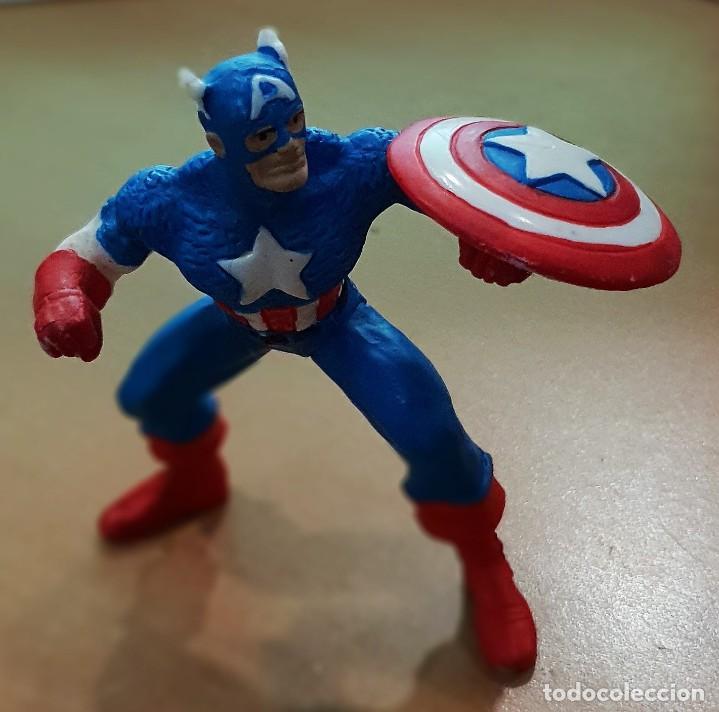 Figuras y mu&ntilde;ecos Marvel: Figura marvel del Capit&aacute;n Am&eacute;rica. De pl&aacute;stico o PVC - Foto 1