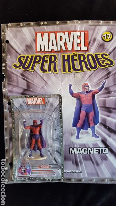 Figuras y mu&ntilde;ecos Marvel: Magneto, figura de plomo colecci&oacute;n Marvel superh&eacute;roes. - Foto 1