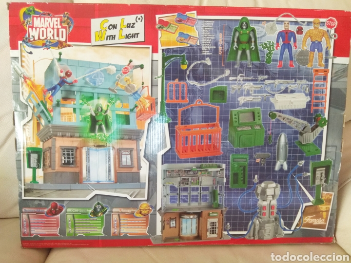 Figuras y mu&ntilde;ecos Marvel: MARVEL WORLD NUEVO FAMOSA PLAYSET EDIFICIO BAXTER SPIDERMAN LA COSA DR DOOM MUERTE - Foto 2