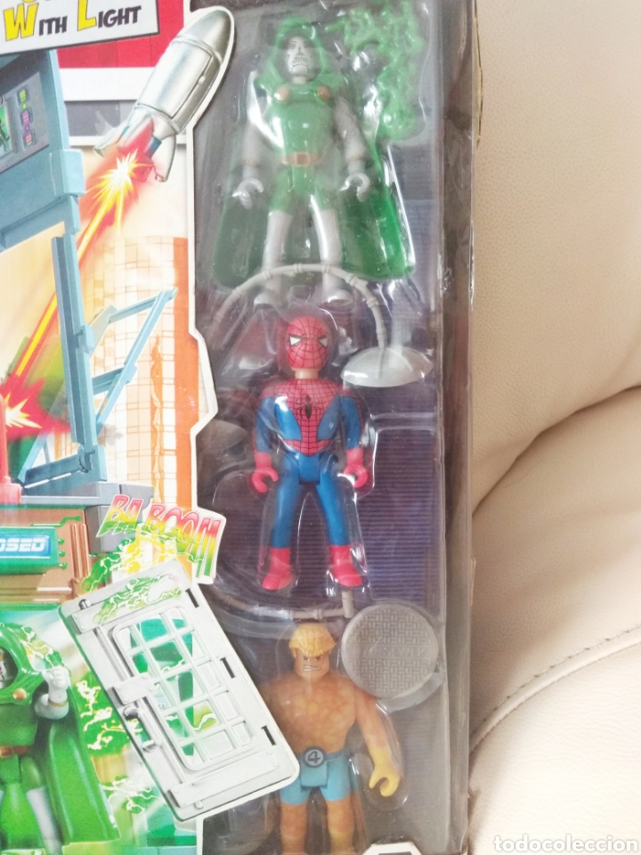 Figuras y mu&ntilde;ecos Marvel: MARVEL WORLD NUEVO FAMOSA PLAYSET EDIFICIO BAXTER SPIDERMAN LA COSA DR DOOM MUERTE - Foto 4