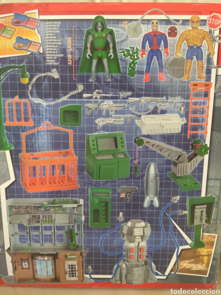 Figuras y mu&ntilde;ecos Marvel: MARVEL WORLD NUEVO FAMOSA PLAYSET EDIFICIO BAXTER SPIDERMAN LA COSA DR DOOM MUERTE - Foto 5